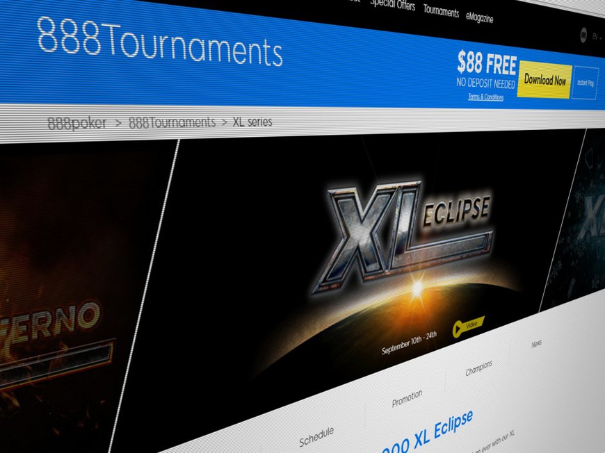 888's Next XL Tournament Series Will Also be its Biggest Yet