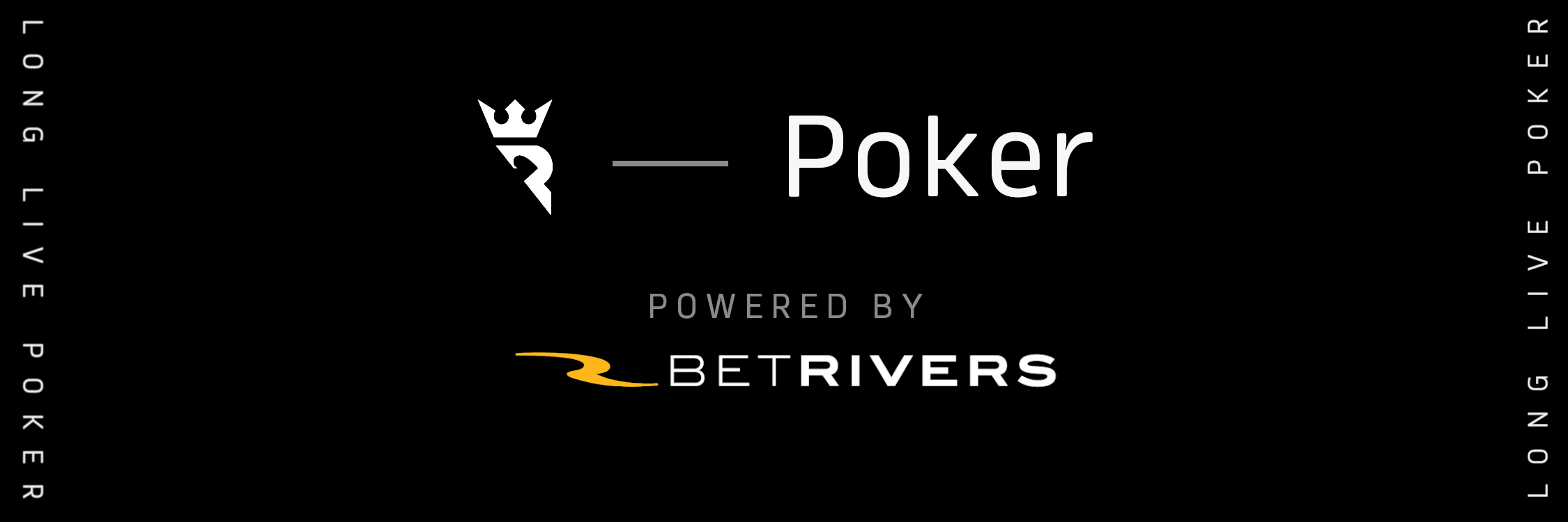 epiction of Run it Once Poker, Powered by BetRivers Logo, recreated by the pokerfuse design department