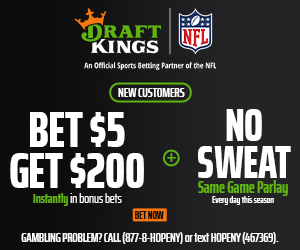 DraftKings $200 Bonus and Daily No Sweat Bets SGP Any Sport