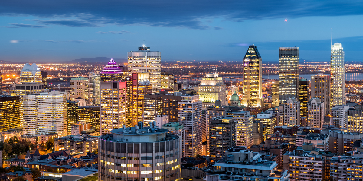 Depiction of Montreal skyline
